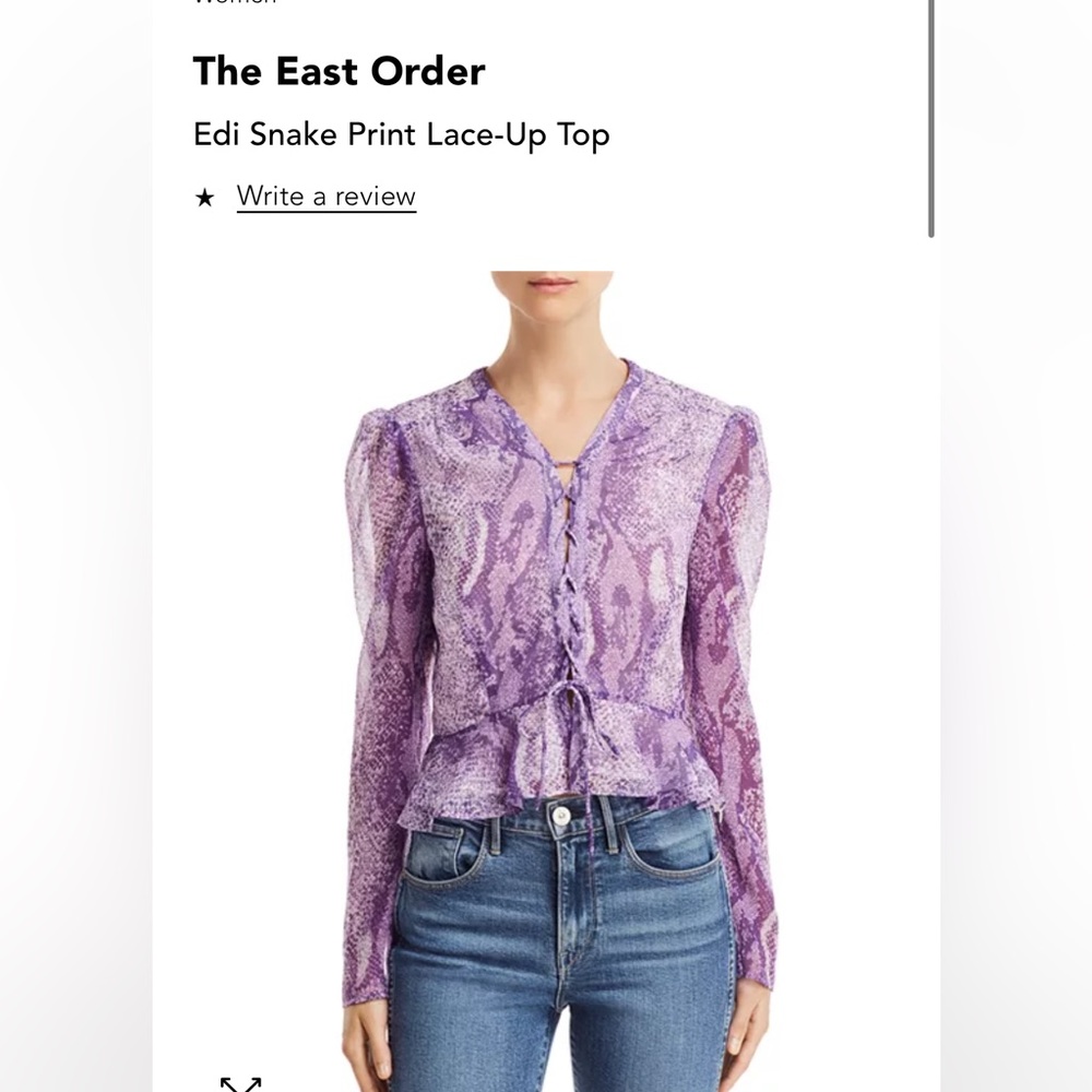 THE EAST ORDER SILK TOP